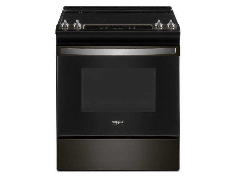 30" Whirlpool 4.8 Cu. Ft. Electric Range With Frozen Bake Technology In Black Stainless - YWEE515S0LV