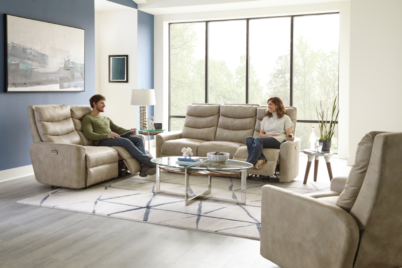 Catnapper Gill Power Reclining Leather Look Sofa 62641 1309 16
