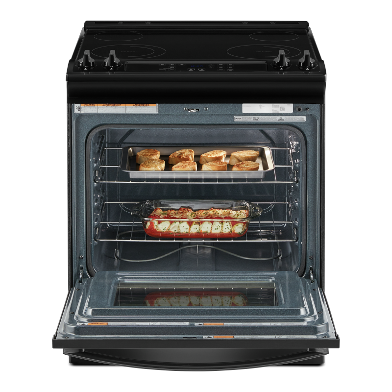 30" Whirlpool 4.8 Cu. Ft. Electric Range With Frozen Bake Technology In Black - YWEE515S0LB