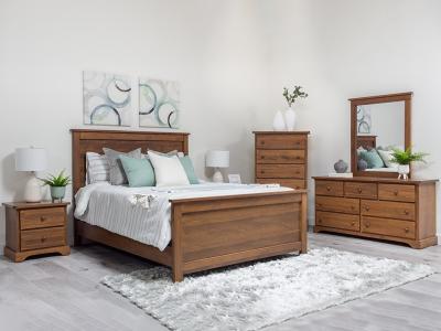 Polo Queen 6pc Bedroom Set in Caramel Finish - 800-Q6PC-K