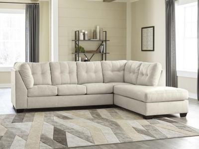 Falkirk Fabric 2 Piece Sectional in Parchment -80806-ALT-K