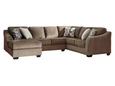 Benchcraft Graftin Fabric 3 Piece Sectional in Teak - 9110216 / 9110234 / 9110249