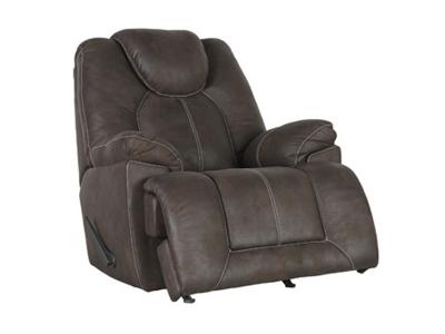 Signature Design by Ashley Furniture Warrior Fortress Rocker Recliner in Coffee - 4670125