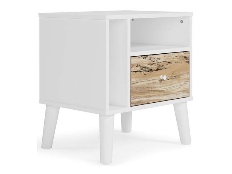 Signature Design by Ashley Piperton One Drawer Night Stand Two-tone Brown/White - EB1221-291