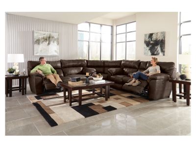 Catnapper Milan Reclining Leather 3 Piece Sectional - 4341 1283-09 / 3083-09 | 4348 1283-09 / 3083-09 | 4349 1283-09 / 3083-09