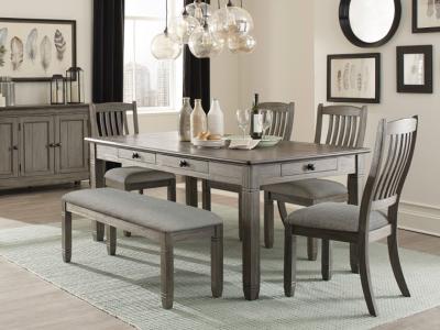 Granby Collection 6 Piece Dining Set - 5627GY-13, 5627GYS (4), 5627GY-72