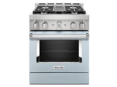 30" KitchenAid 4.1 Cu. Ft. Smart Commercial-Style Gas Range With 4 Burners - KFGC500JMB