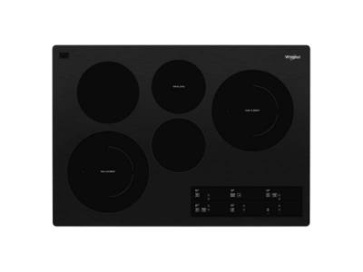 30" Whirlpool Electric Ceramic Glass Cooktop with Two Dual Radiant Elements  - WCE97US0KB