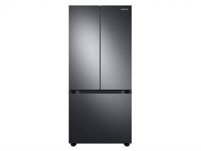 30" Samsung 22 Cu. Ft. French Door Refrigerator With Modern Design In Black Stainless Steel - RF22A4111SG/AA