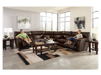 Catnapper Milan Power Reclining Leather 3 Piece Sectional - 64341 1283-09 / 3083-09 | 4348 1283-09 / 3083-09 | 64349 1283-09 / 3083-09