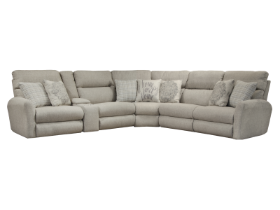 Catnapper McPherson Reclining Fabric 6 Piece Sectional - 2616 1561-46 / 2430-38 | 2619 1561-46 | 2615 1561-46 | 2618 1561-46 / 2430-38 | 2615 1561-46 | 2617 1561-46 / 2430-38