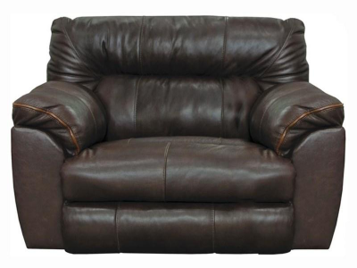 Catnapper Milan Lay Flat Leather Recliner in Chocolate - 4340-7 1283-09 / 3083-09