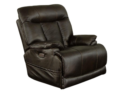 Catnapper Naples Power Headrest Power Lay Flat Recliner w / Extended Ottoman in Chocolate - 64567-7 1283-09  /  3083-09