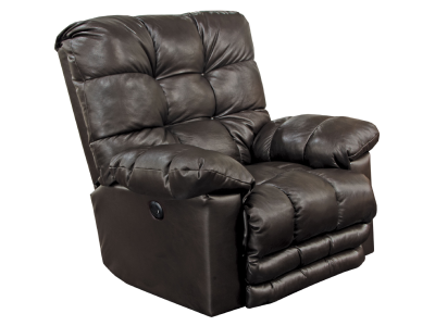 Catnapper Piazza Power Lay Flat Recliner with X-tra Comfort Footrest in Chocolate - 64776-7 1283-09 / 3083-09