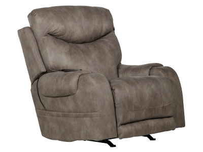 Catnapper Recharger Power Rocker Recliner in Charcoal - 64102-2 1428-68