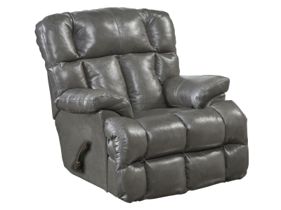 Catnapper Victor Chaise Rocker Recliner in Steel - 4764-2 1283-28 / 3083-28