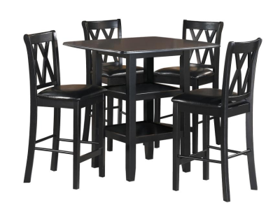 Norman Collection 5-Piece Pack Counter Height Dining Set - 2514BK-36
