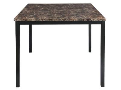 Tempe Collection Counter Height Table Faux Marble Top Table - 2601-36
