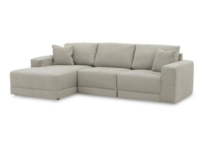 Next-Gen Gaucho Leather Look 3 Piece Sectional  - 18304S1