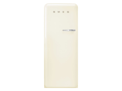 24" SMEG 9.92 Cu. Ft. 50s Style Retro Design Top Freezer Refrigerator in Cream - FAB28ULCR3