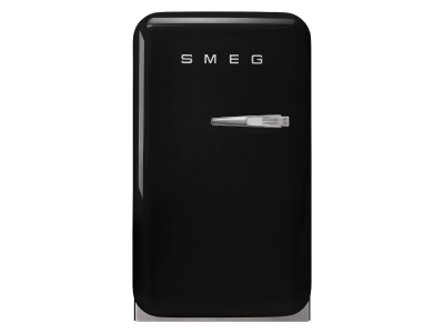 16" SMEG 1.20 Cu. Ft. 50s Style Refrigerator in Black - FAB5ULBL3
