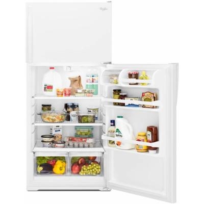28" Whirlpool 14 Cu. Ft. Top-Freezer Refrigerator With Freezer Temperature Control - WRT134TFDM