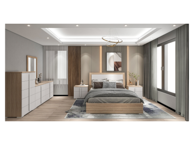 Galaxy 6 Piece Queen Bedroom Set - 1583-Q6PC-K