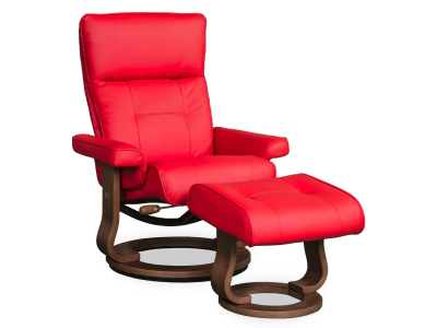 Stockholm Swivel Recliner Chair in Red - STOCKHOLM-CHR-1147