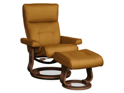 Stockholm Swivel Recliner Chair in Mustard - STOCKHOLM-CHR-1146