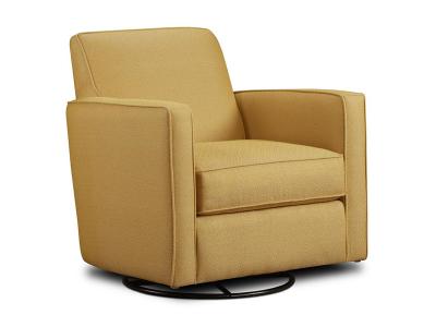 Swivel Glider Accent Chair in Gold Mine Citrine - 402-G