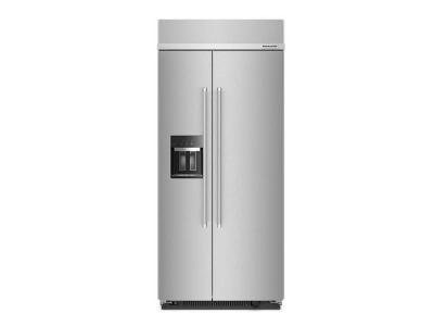 36" KitchenAid 20.8 Cu. Ft. Built-In Side-by-Side Refrigerator - KBSD706MPS