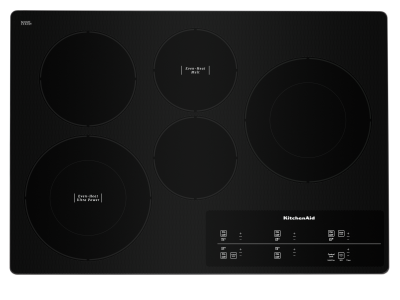 30" KitchenAid Electric Cooktop with 5 Elements and Touch-Activated Controls - KCES950KSS
