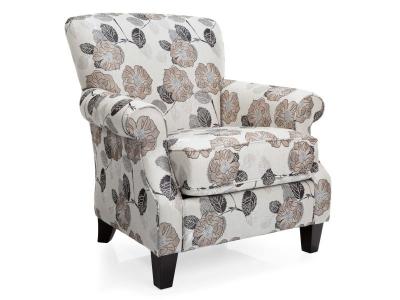 Decor-Rest Stationary Fabric Accent Chair in Maggie Wood - 2538C-MW