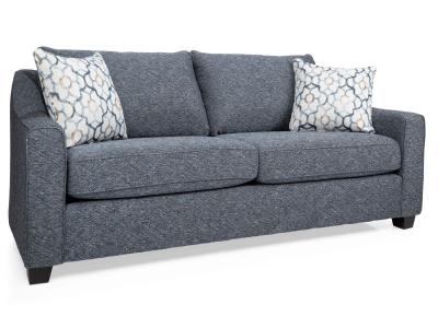 Decor-Rest Stationary Fabric Sofa in Sotto Navy - 2981S-SN