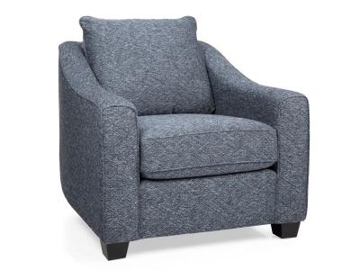 Decor-Rest Stationary Fabric Chair in Sotto Navy - 2981C-SN