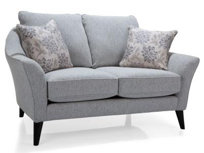 Decor-Rest Stationary Fabric Loveseat in Denzel Blue - 2142L-DB