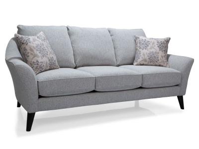 Decor-Rest Semi Attached Back Fabric Sofa in Denzel Blue- 2142S-DB