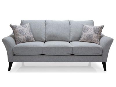 Decor-Rest Semi Attached Back Fabric Sofa in Denzel Blue- 2142S-DB