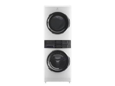 27" Electrolux Laundry Tower Single Unit Front Load 5.2 Cu. Ft. I.E.C Washer and 8 Cu. Ft. Electric Dryer - ELTE760CAW