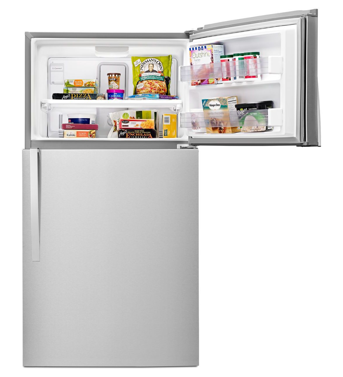 33" Whirlpool® Top-Freezer Refrigerator with Optional EZ Connect Icemaker Kit - WRT541SZDW