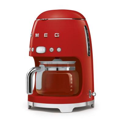 SMEG 50s Style Filter Coffee Machine In Red - DCF02RDUS