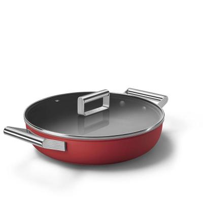 SMEG 50s Style Deeppan With 28 Inch Diameter In Red - CKFD2811RDM