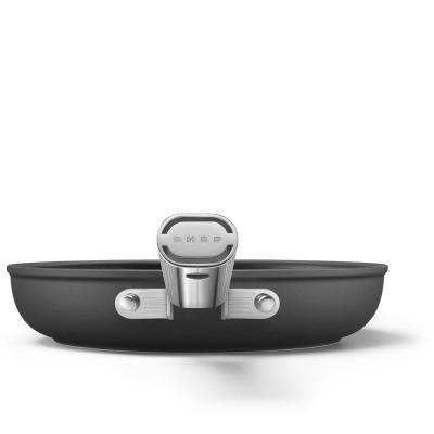 SMEG 50s Style Frypan With Cold-forged Aluminium Body in Black- CKFF2401BLM