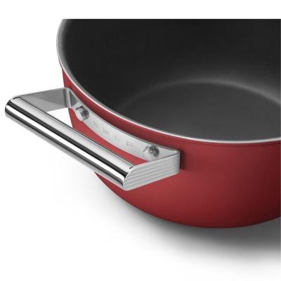 SMEG 50s Style Cookware Casserole With 24 Inch Diameter In Red - CKFC2411RDM