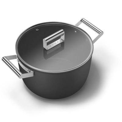 SMEG 50s Style Cookware Casserole With 26 Inch Diameter In Black - CKFC2611BLM