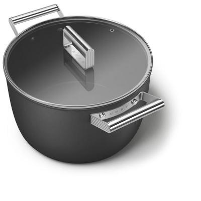 SMEG 50s Style Cookware Casserole With 26 Inch Diameter In Black - CKFC2611BLM