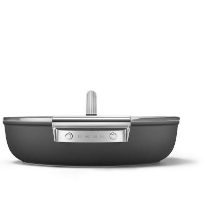 SMEG 50s Style Deeppan With 28 Inch Diameter In Black - CKFD2811BLM