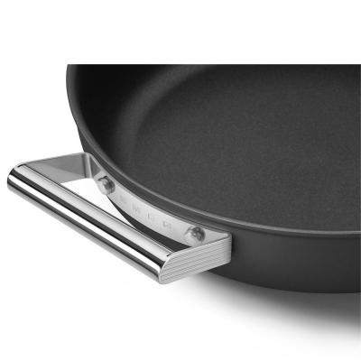 SMEG 50s Style Deeppan With 28 Inch Diameter In Black - CKFD2811BLM
