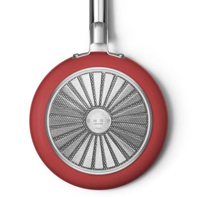 SMEG 50s Style Frypan With Cold-forged Aluminium Body In Red - CKFF2401RDM