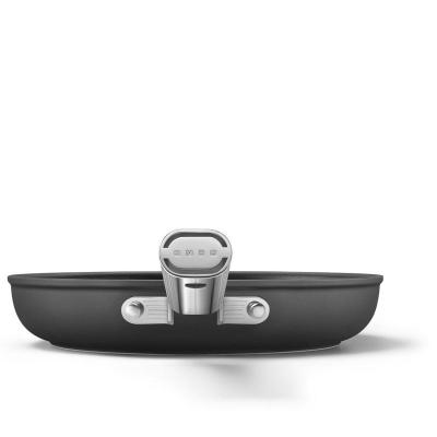 SMEG 50s Style Frypan With Long Handle In Black - CKFF2601BLM